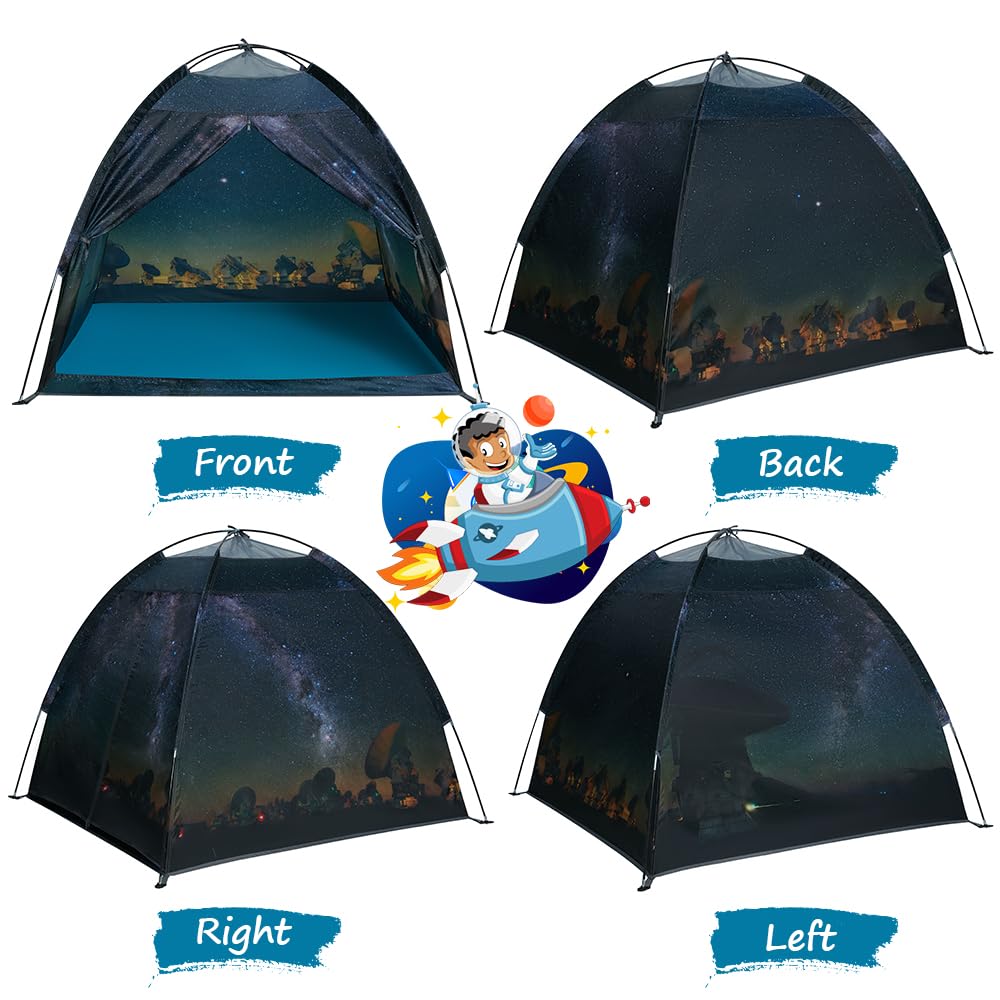 Mnagant Kids Play Tent Imaginative Play Popup Tents Space World Tent for Kids Indoor/Outdoor Fun-Kid Galaxy Dome Tent Playhouse for Boys