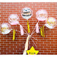 20 Packs Balloon Sticks, 27" Long Large Balloon Stands Holders with Base for Table Desktop Centerpieces
