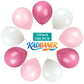 KADBANER White light pink rose red Latex Balloons,100 Pack 12 Inch