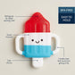 Itzy Ritzy Cold Teether - Itzy Cool Teether with Handles & Removable, Textured Teething Toy (Hero Pop)