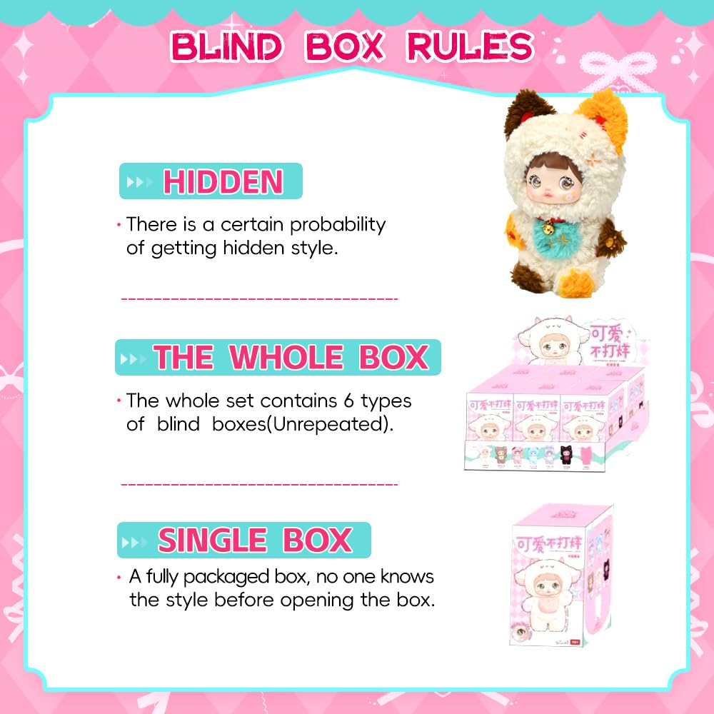 XiDonDon Vinyl Face Plush Doll Action Figures Collectible Toys (Single Box)