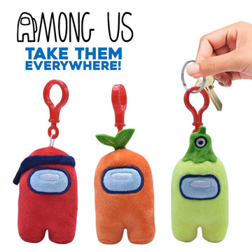Just Toys LLC Among US 3" Plush Backpack Hangers