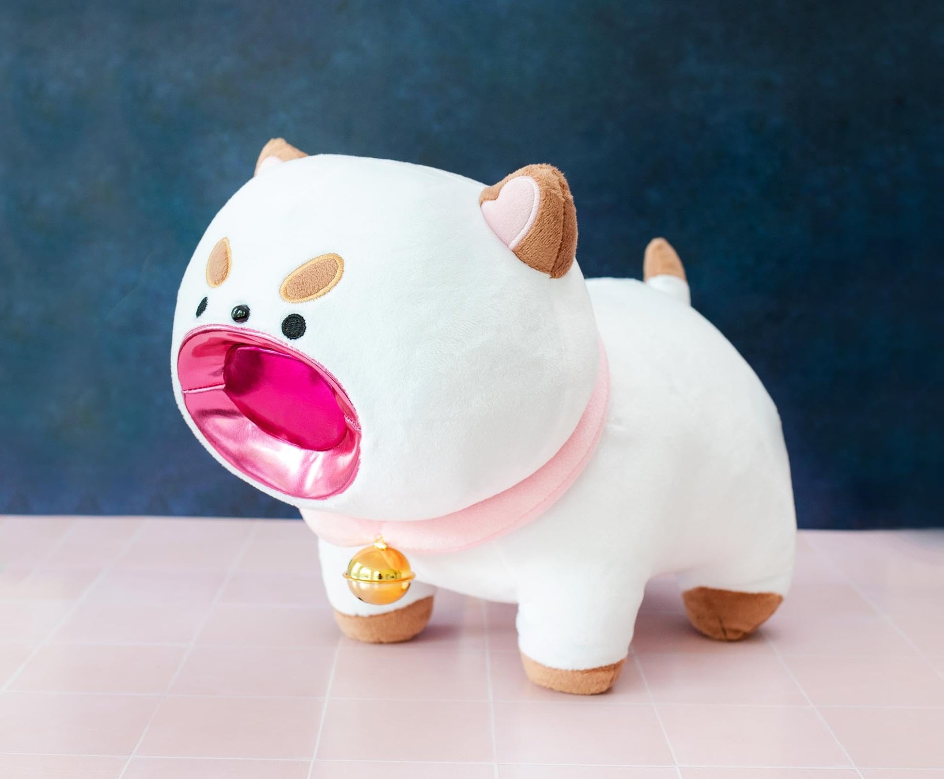 Bee and Puppycat 16-Inch Laser Mouth Puppycat Collector Plush Toy | Huggable Soft Stuffed Animal for Cuddling | Officially Licensed Collectible