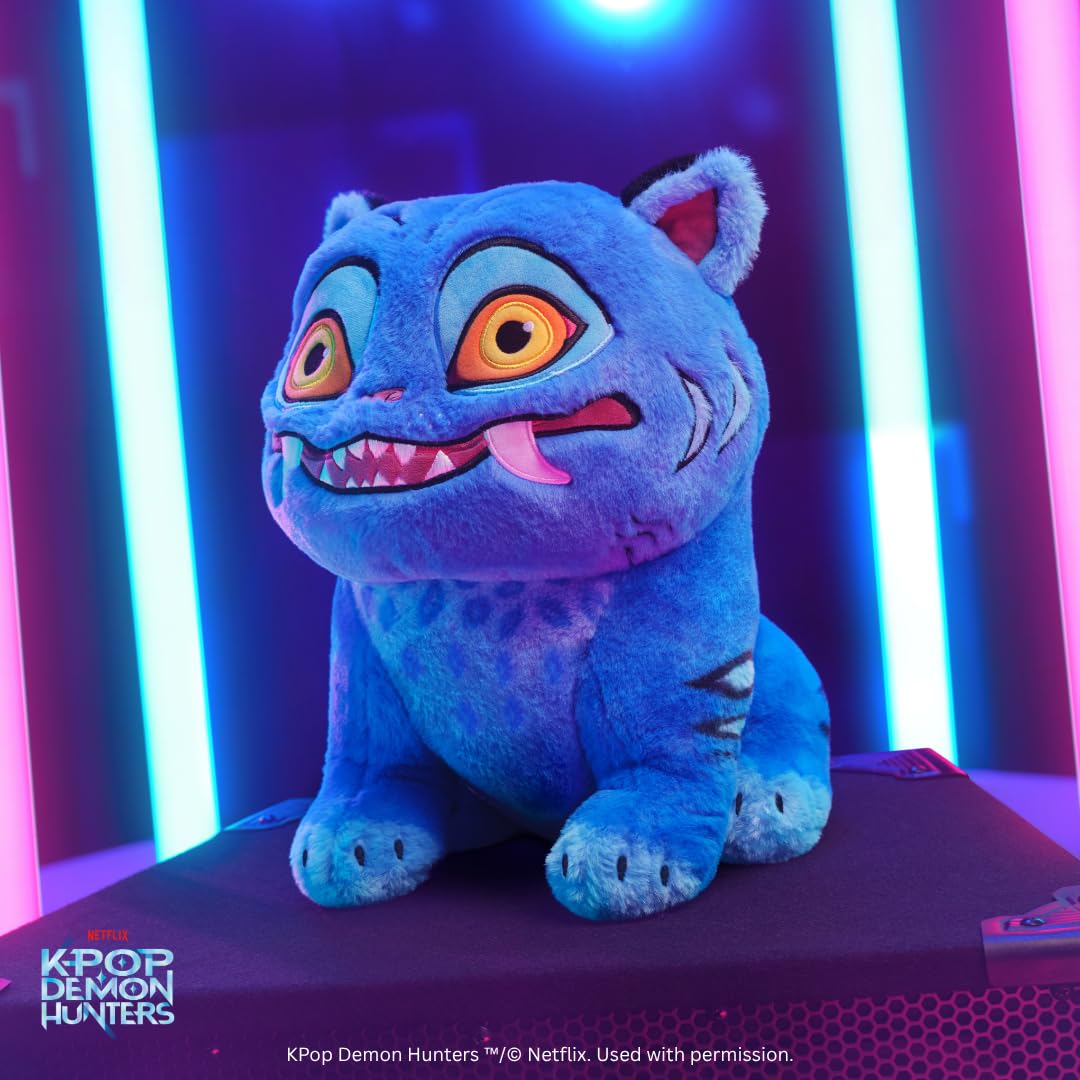 Kpop Demon Hunters 12-inch Derpy Tiger - Ultra-Soft Collectible Movie Character - Cuddle-Ready Plush for Fans & Collectors - Ages 6+