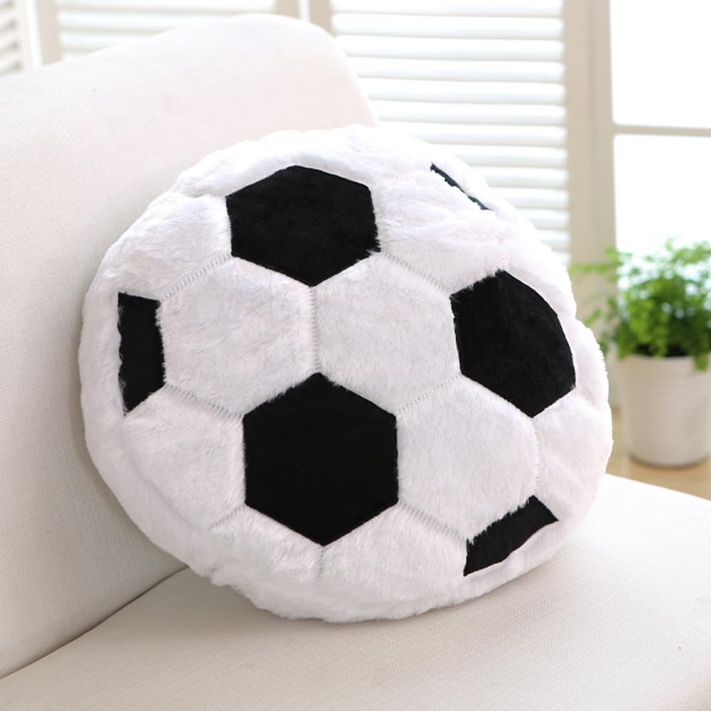 18inch Soccer Balls Plush Pillow Soft Fluffy Stuffed Throw Pillows Toy Durable Soccer Balls Plush Toys,Home Decor Cushion,for Kids Boy Girls Children