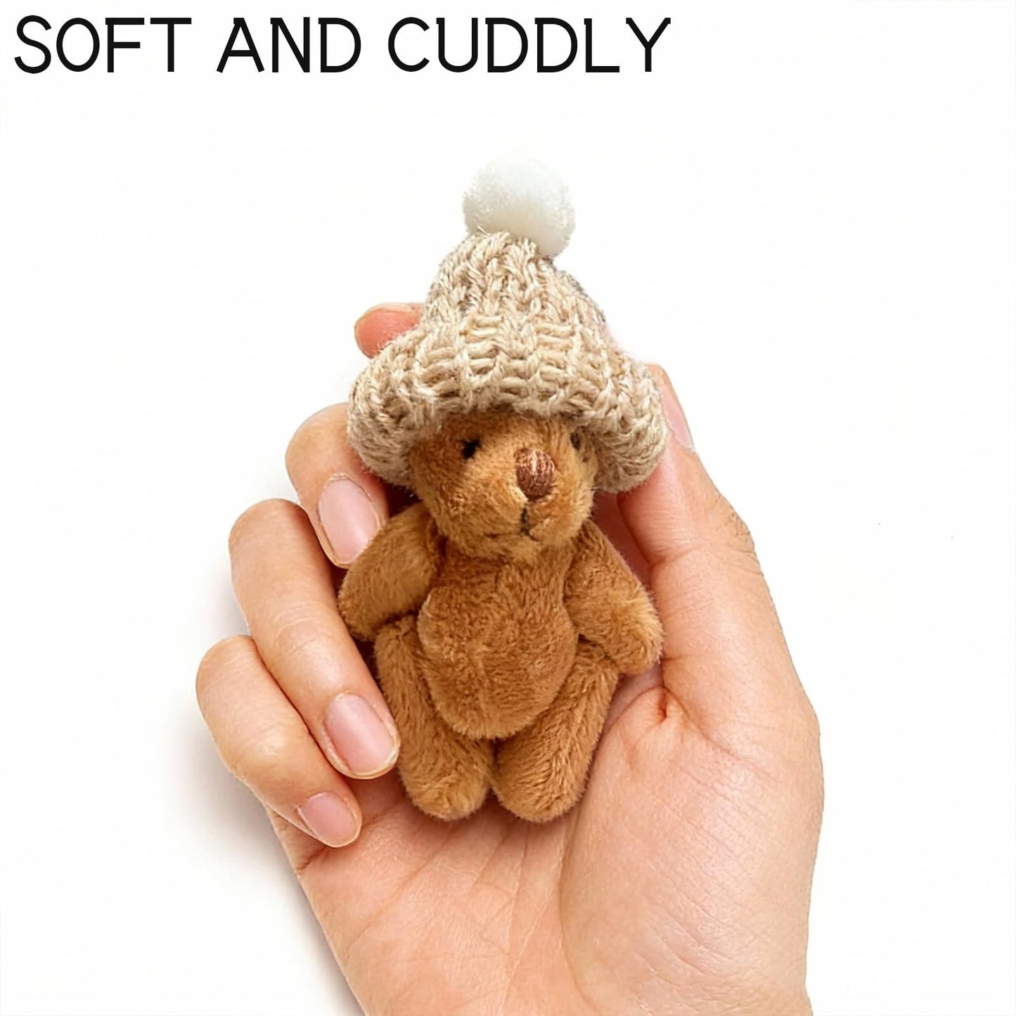 Roioiow 2 Pieces My Little Worry Bear in Tin Box- Plush Teddy Pocket Hug with Greeting Cards for Support, Relationship Gifts for Friends, Colleagues