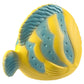 CaaOcho Pure Natural Rubber Bath Toy - La The Butterfly Fish Baby Toy - Hole Free Bath Toys, BPA Free Bath Toys for Infants, Without Holes Sealed