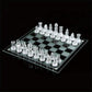 Elegant 10-Inch Glass Chess Set - Premium Quality Board Game for Adults, Ideal Gift for Chess Lovers & Stylish Home Decor