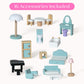 Delta Children South Beach Dollhouse - 3-Story Dollhouse with 4 Rooms - Includes 16 Accessories - Fits 5-inch Dolls - Pretend Play Dream Gift for Ages