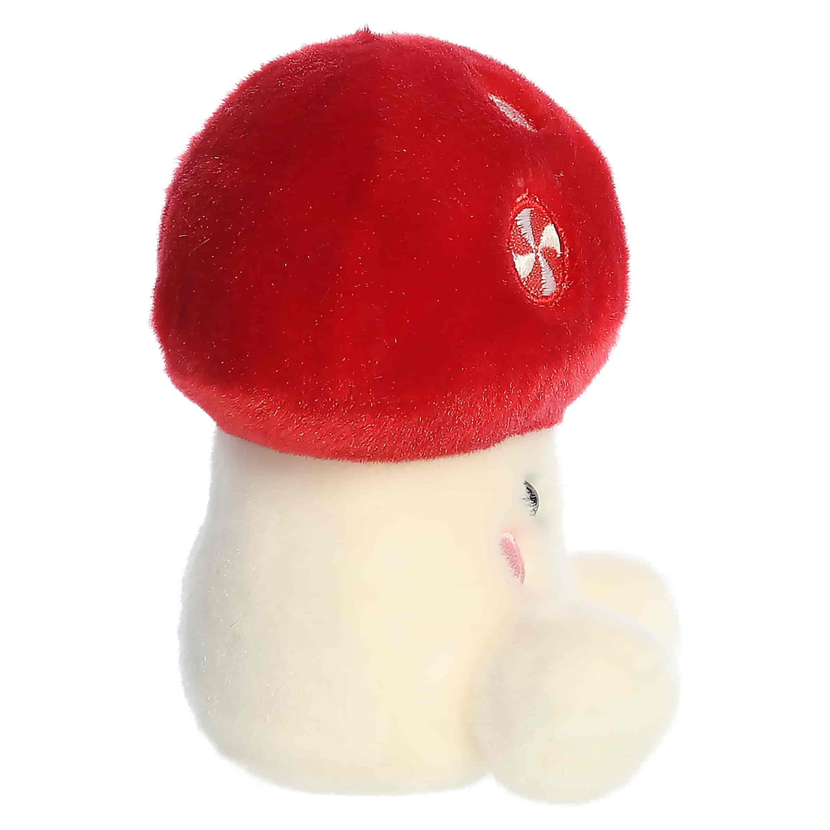 Aurora Palm Pals 4.5" Tim Peppermint Mushroom Festive Plush