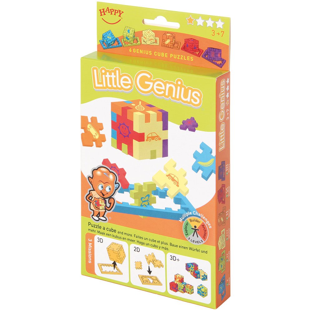 Happy Cube 11166 Little Genius 3D Puzzle 6 Pack