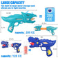 unanscre 2 Pack Dinosaur Water Blaster Soaker Gun for Kids, Dino Pump Action Outdoor Squirt Gun, Long-Range Shooting Water Squirters Toys