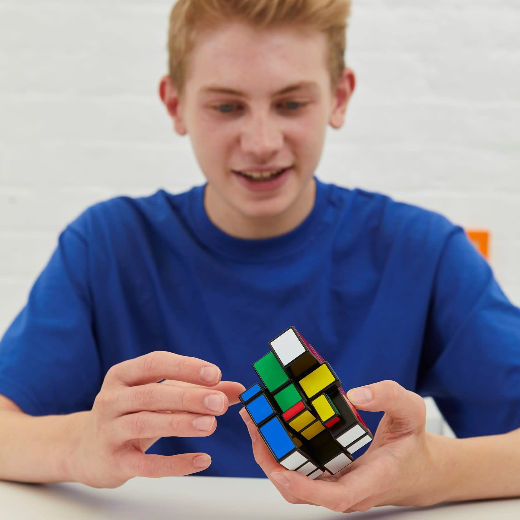 Rubik's Blocks, Original 3x3 Cube with a Twist, Challenging Problem-Solving Puzzle Toy