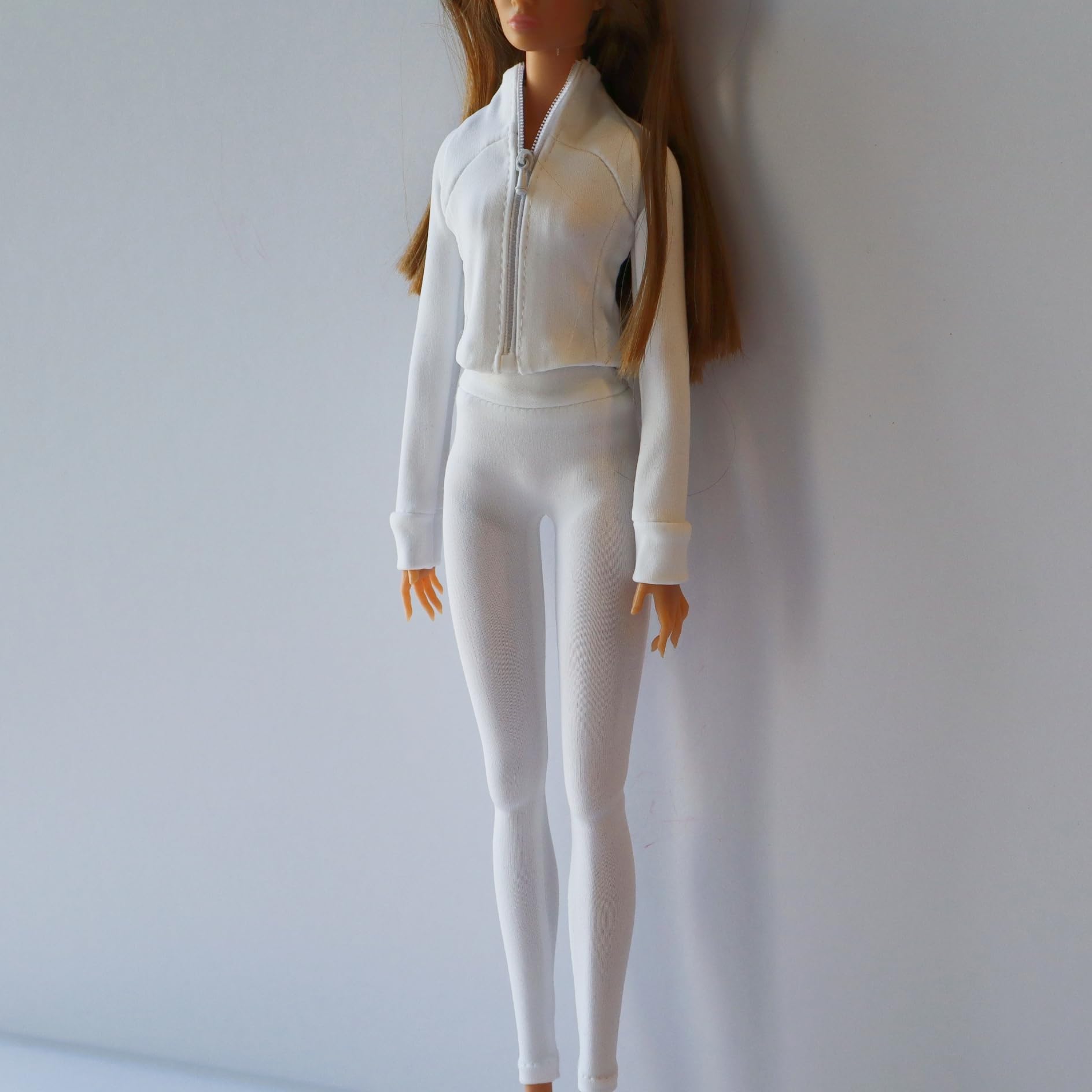 Fashion Doll Workout Set, Yoga setfitness Athletic Jacket with Leggings and Shoes, Compatible with 11.5-12 Inch Fashion Dolls, 1/6 Scale Accessories