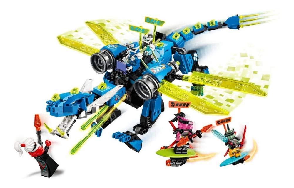 LEGO NINJAGO Jay’s Cyber Dragon 71711 Ninja Action Toy Building Kit (518 Pieces)