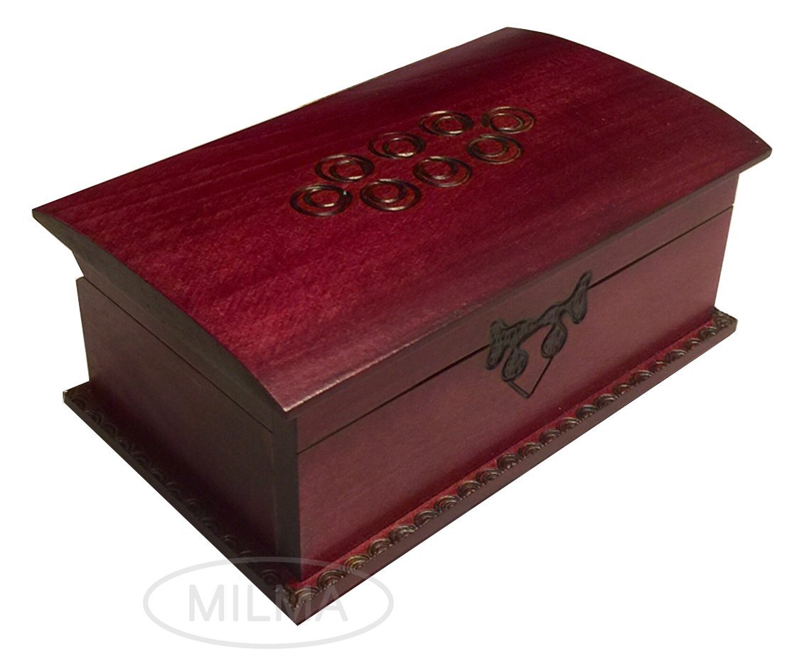 Decorative Wooden Chest Box Trick Secret Opening Puzzle Box Celtic Handcrafted Jewelry Keepsake Made in Poland