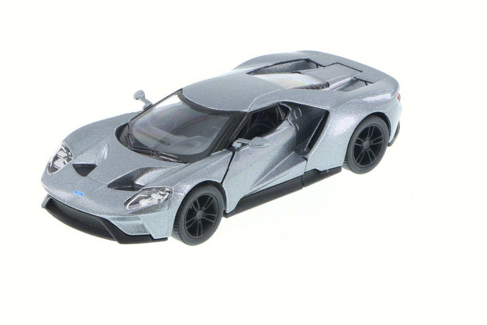KiNSMART - 2017 Ford GT 1:38 Scale 5" Die Cast Model Toy Super Car (Silver)