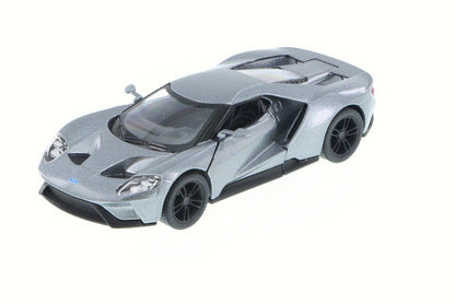 KiNSMART - 2017 Ford GT 1:38 Scale 5" Die Cast Model Toy Super Car (Silver)