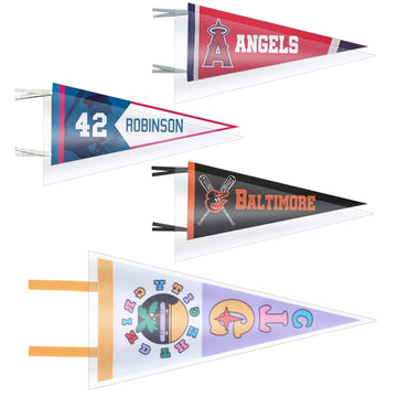 WANGDEFA 10 Pieces Soft Pennant Sleeve Bag Pennant Sleeve Protector Display for pennants 2 Mil Polyethylene Case Holder 12.75x31.5 Protector