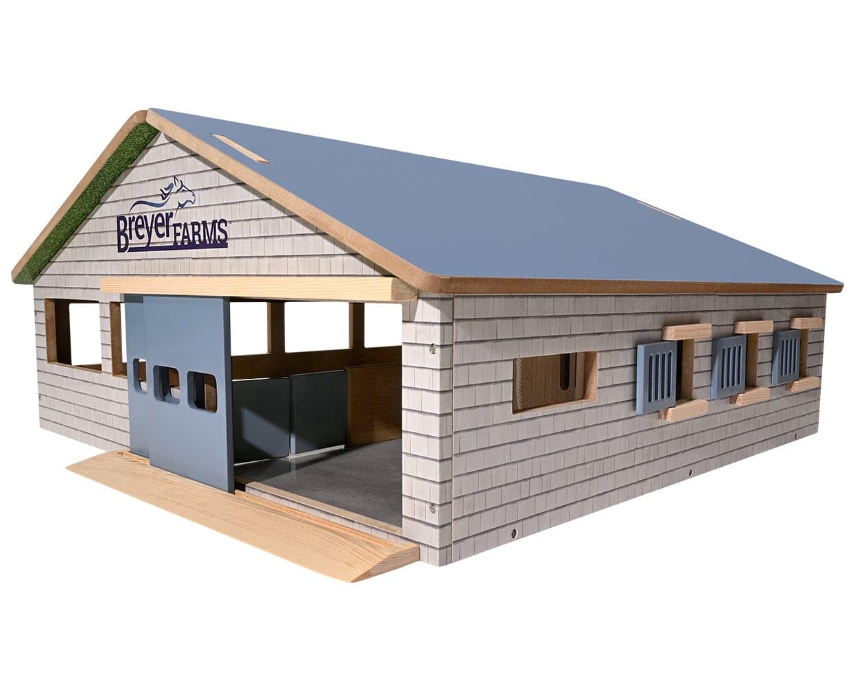 Breyer Horses Breyer Farms Deluxe Arena Stable | 24 Piece Playset | 2 Stablemates Horses Included | 24.25" L x 22" W x 10.5" H | 1:32 Scale | Model