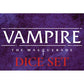 Renegade Game Studios Vampire: The Masquerade 5th Edition Dice Set - Eighteen Custom Black and Red d10 Polyhedral Dice for V5 Roleplay Tabletop Gaming