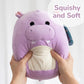 Squishmallows 10-Inch Hanna The Purple Hippo Plush - Official Jazwares Stuffed Animal, Ultra-Soft Squishy Hippopotamus Pillow Toy Collectible