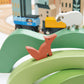 Tender Leaf Toys - Green Hills View - Wooden Stacking, Building Toy Stacker, Blocks - Open-Ended Toy Set with Green Hills View for Inspires Creative