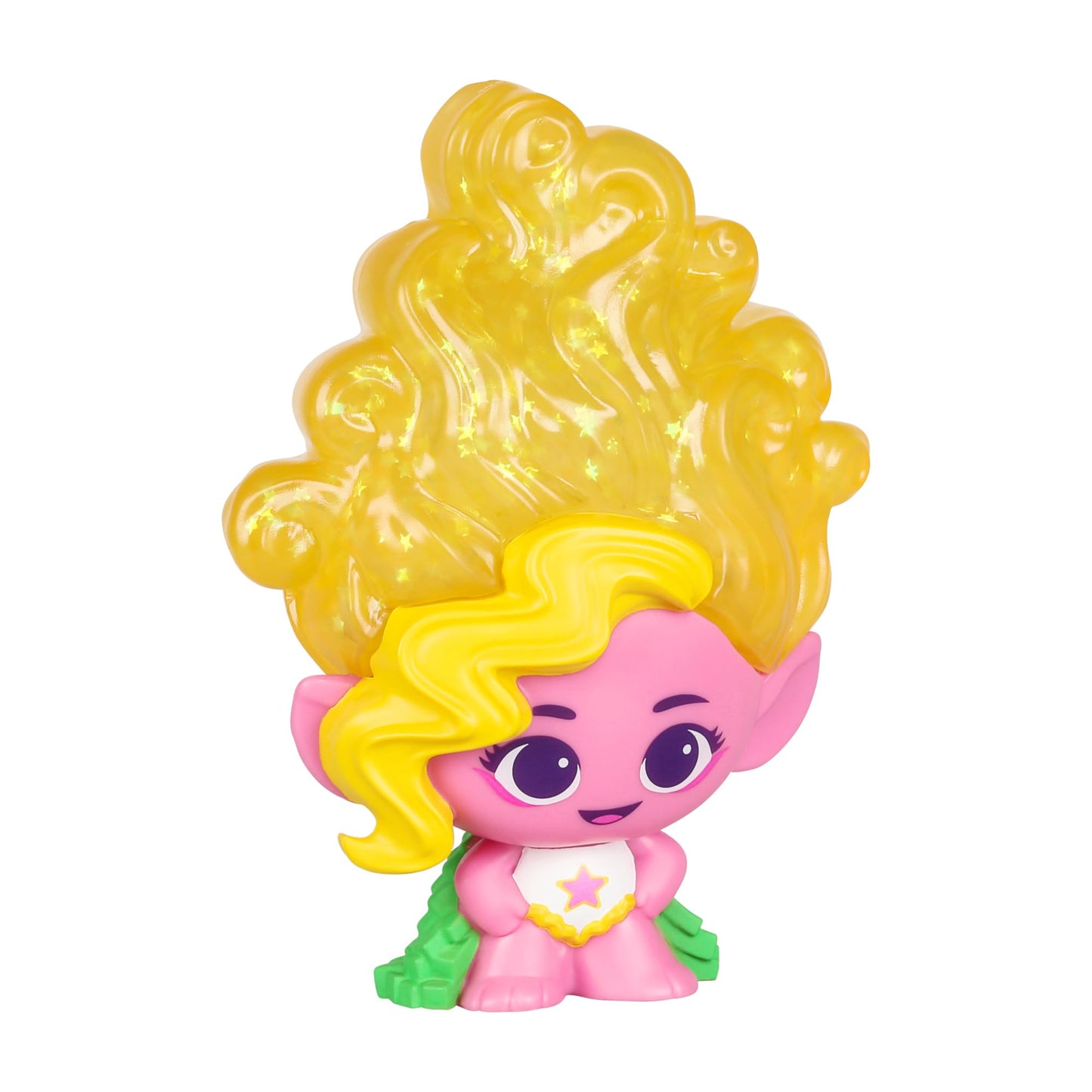 DREAMWORKS TROLLS Band Together Squishy, Stretchy Glitter-Filled Hair Doll - Stretchy Hair Viva