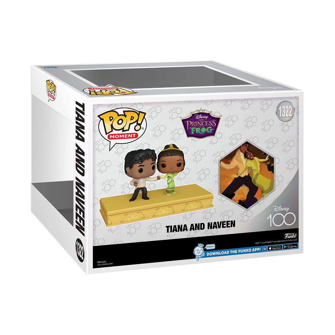 Funko POP! Moment: Disney 100 - Tiana and Naveen Dancing - Collectable Vinyl Figure - Gift Idea - Official Merchandise - for Kids & Adults - Movies