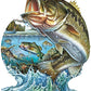 SUNSOUT INC - Leap to Freedom - 1000 pc Special Shape Jigsaw Puzzle by Artist: Jon Q. Wright - Finished Size 26.5" x 30.5" Fish - MPN# 96092