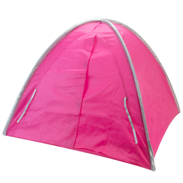Sophia's 18" Doll Camping Tent with Storage Bag, Hot Pink and Silver