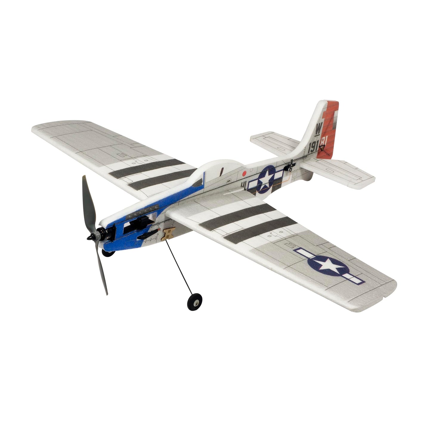 DW Hobby Remote Control 3D EPP Sports 1.0M Airplane P-51 Fighter for Adults Need to Assemble (E4501)