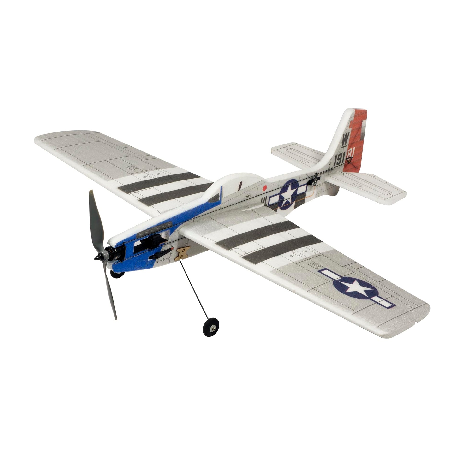 DW Hobby Remote Control 3D EPP Sports 1.0M Airplane P-51 Fighter for Adults Need to Assemble (E4501)