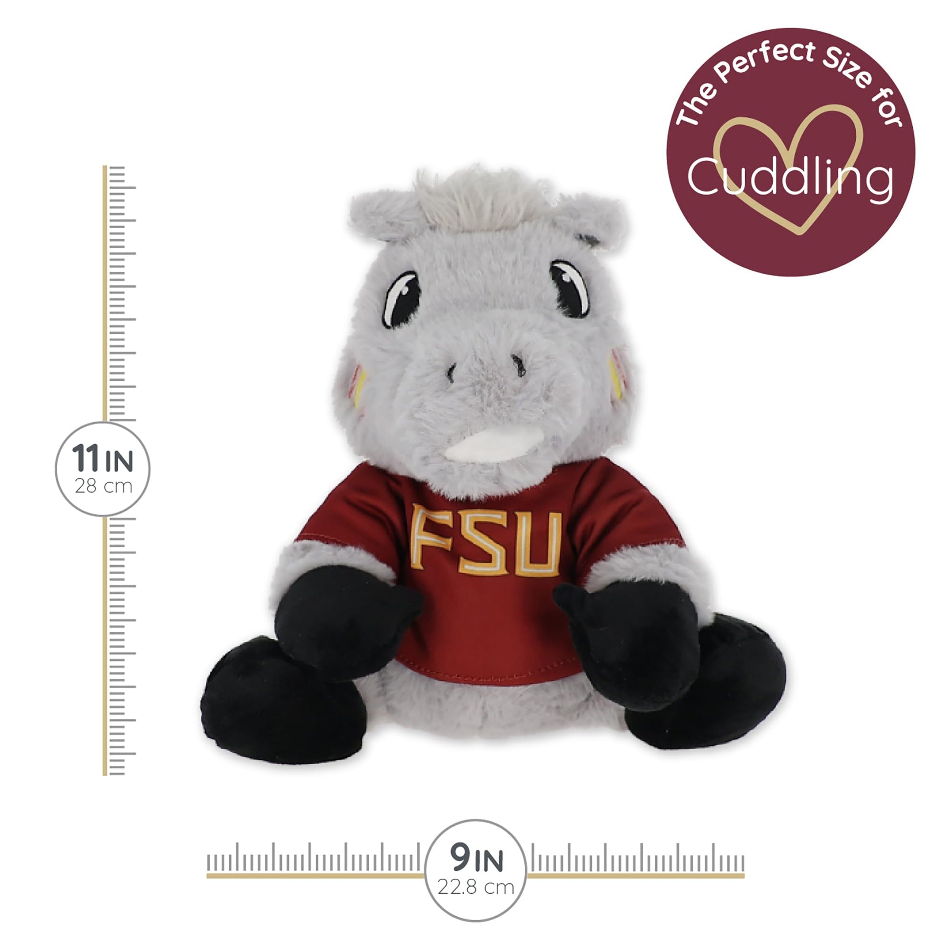 Warm Pals Renegade Florida State Universty Mascot FSU - Heatable Coolable Bedtime Comfort Plushie - 1.5lbs - Cozy Microwavable Lavender Scented Plush