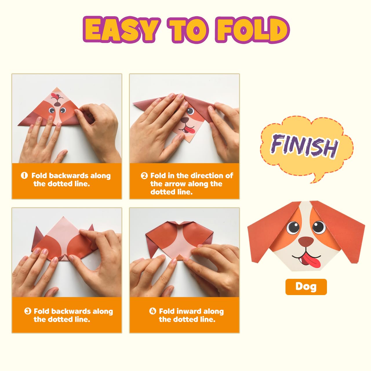 Pigipigi Kids Craft Origami Paper Kit for Kids Ages 5-8 8-12, with Guiding Book, 230 Sheets DIY Art and Crafts Supplies, Colorful Folding Papers Set