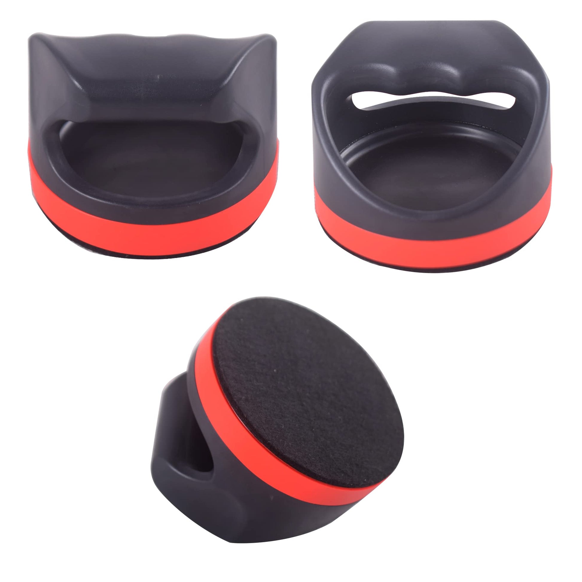 Air Hockey Pushers and Air Hockey Pucks, 2PCS Striker with 2PCS Plastic Pucks and 2PCS Logoed Aluminum Pucks