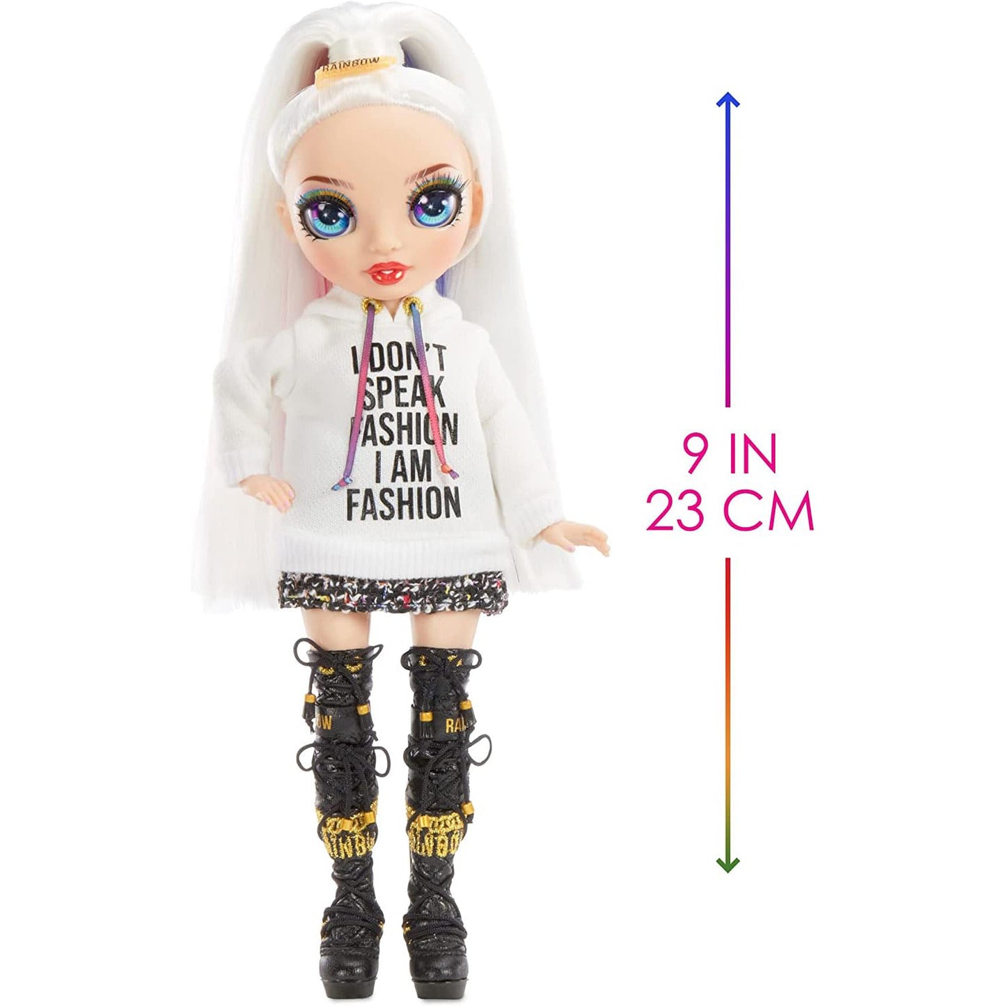 Rainbow High Jr High Series 2 Amaya Raine- 9" Rainbow Posable Fashion Doll with Designer Accessories and Open/Close Backpack. Great Toy Gift for Kids