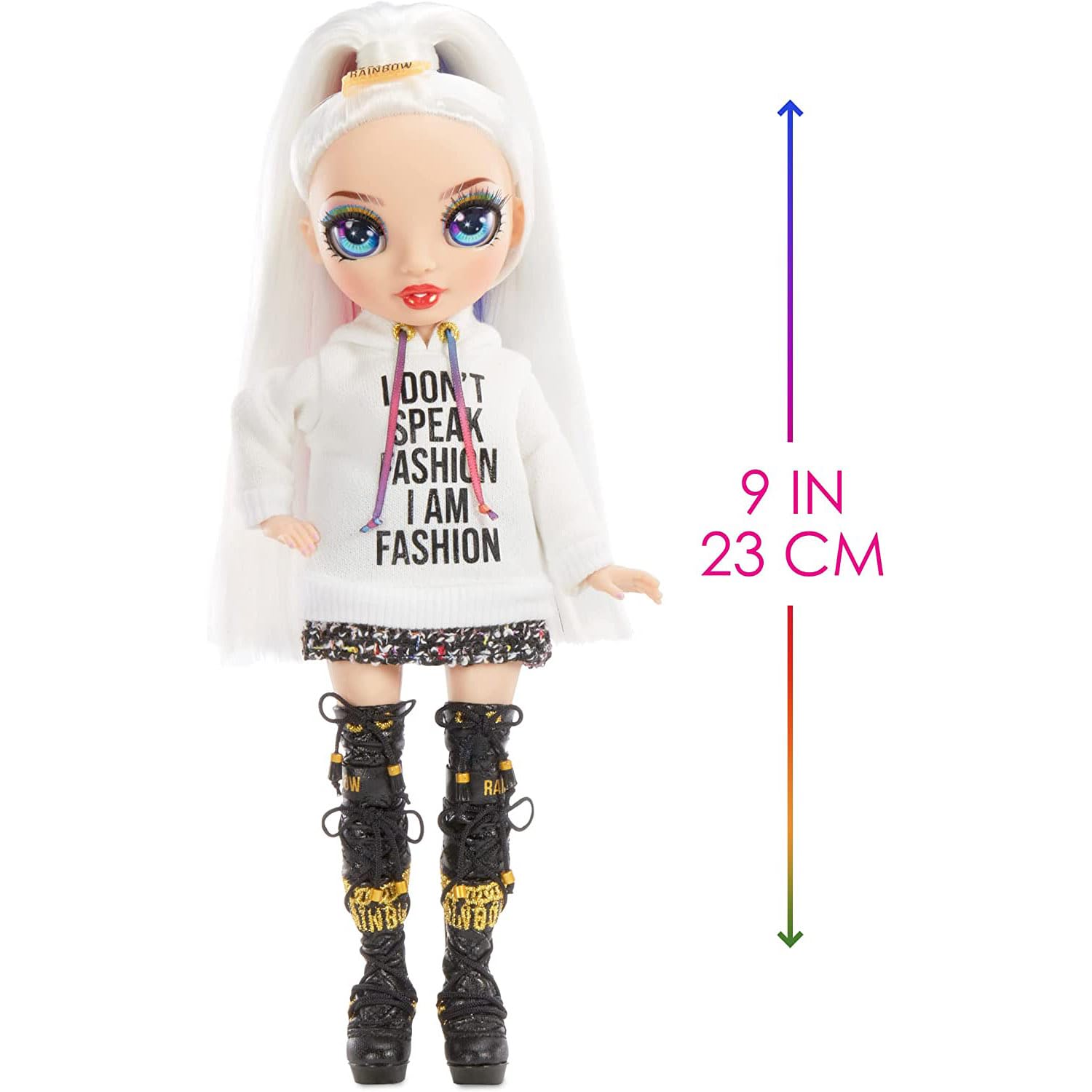 Rainbow High Jr High Series 2 Amaya Raine- 9" Rainbow Posable Fashion Doll with Designer Accessories and Open/Close Backpack. Great Toy Gift for Kids