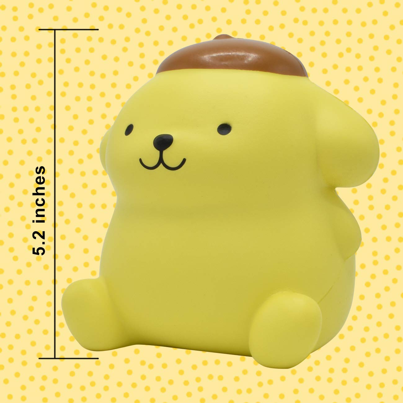 Pompompurin Mega SquishMe 6? Slow-Rising Scented Foam Plush - Official Sanrio Hello Kitty & Friends Collectible by Just Toys LLC