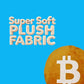 Bitcoin Pillow - Embroidered Round Stuffed Plush BTC Crypto Cushion - Soft Bitcoin Decor for Traders & Crypto Fans