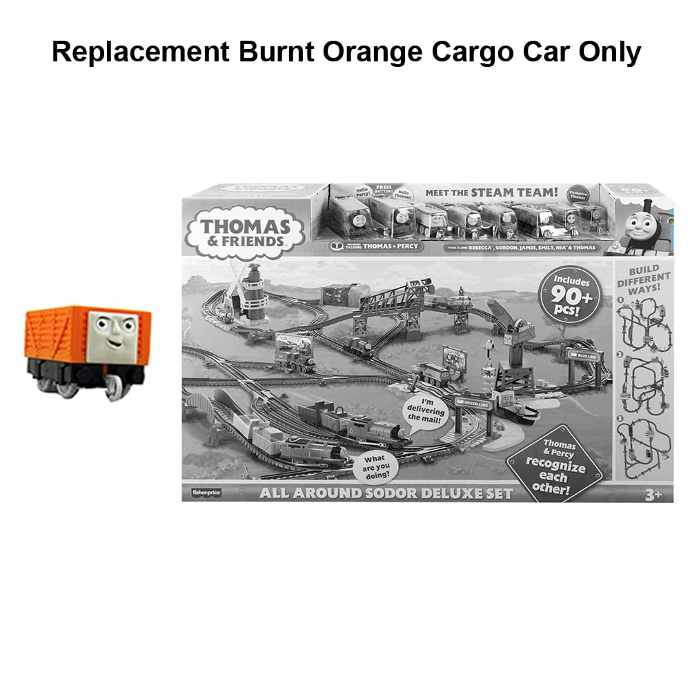 Replacement Parts for Thomas The Train - GRF01 ~ Thomas & Friends All Around Sodor Deluxe ~ Replacement Burnt Orange Cargo Car