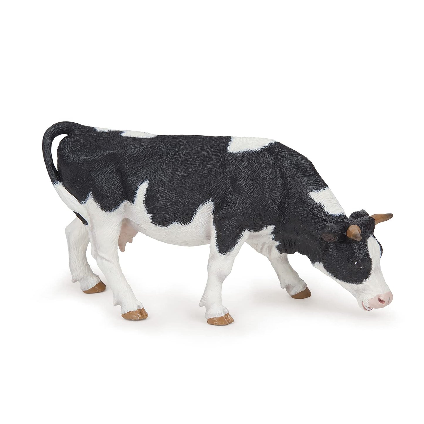 Papo "Grazing Black & White Cow Figure