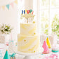 Apluselection Acrylic Happy Birthday Cake Topper, Gold Rainbow Decoration