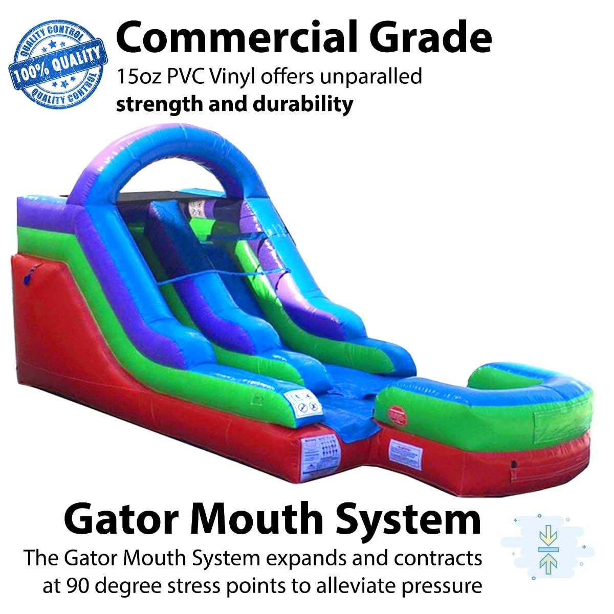 TentandTable 12FT Commercial Inflatable Water Slide & Blower, Retro