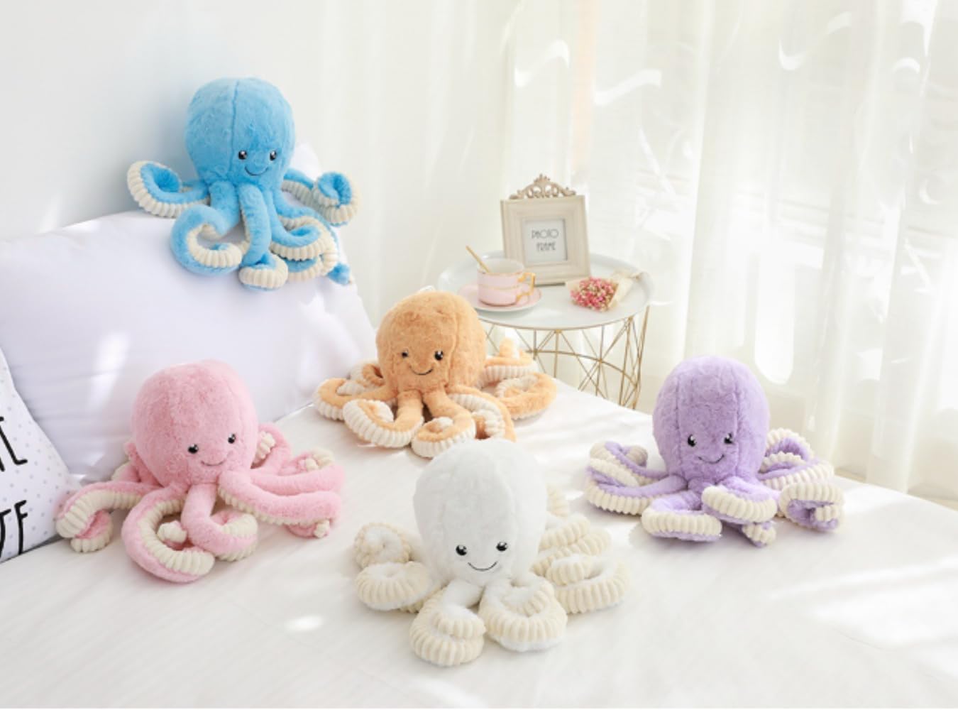 OPHRBU Octopus Plush Toys, Soft Octopus Toys, Best Gift for Birthday, Party, Christmas. 1 Piece (15.7inch, Purple)