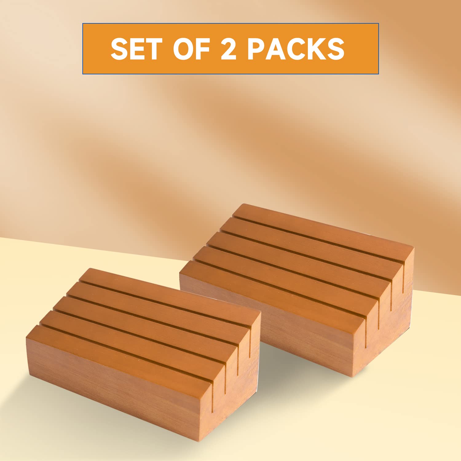 GSE Games & Sports Expert Wooden Playing Card Holders Tray Racks Organizer Set for Seniors Adults, Card Tray Racks for Bridge Canasta UNO Card Playing