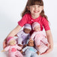 JC Toys | Berenguer Boutique | La Baby Doll Outfit | 2 Piece Light Pink Striped Onesie|Washable| Ages 2+ | Fits Dolls 9"- 12"