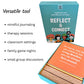Conversation Cards for Teens - Motivational & Affirmation Quote Deck with Journal Prompts, Double-Sided with Display Stand | Therapy & Classroom