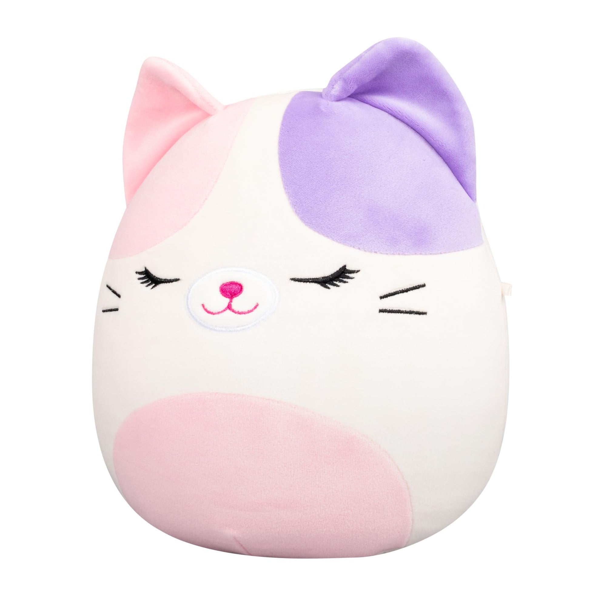 Squishmallows Original 8in Nell The Pink and Purple Calico Cat - Official Jazwares Plush (Little)
