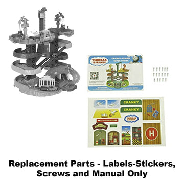 Replacement Parts for Fisher-Price Thomas and Friends Trains and Cranes Super Tower Playset GXH09 - Replacement Labels - Stickers, Screws and Manual